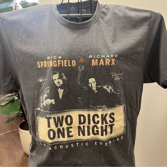 Rick Springfield and Richard Marx Charcoal Graphic Tee - Picture 3 of 6